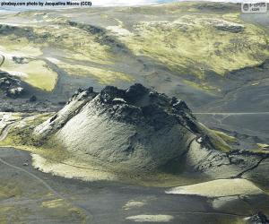 Puzle Vulcão Laki, Islândia