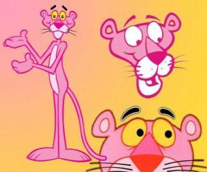 Puzle Várias imagens de The Pink Panther ou A Pantera cor-de-rosa