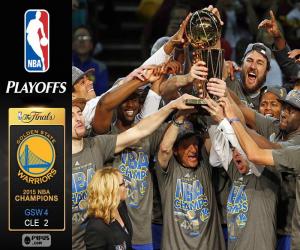 Puzle Warriors, campeões da NBA 2015