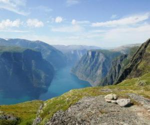 Puzle West Fiordes Noruegueses - Geirangerfjord e Nærøyfjord