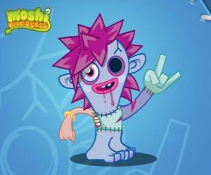 Puzle Zommer. Moshi Monsters. Um pequeno Frankenstein