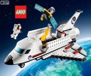 Puzle Ônibus espacial ou vaivém espacial de Lego City
