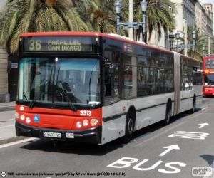 Puzle Ônibus urbano de Barcelona