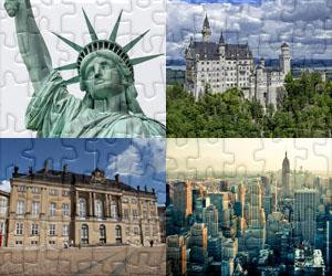 Puzzles de Casas, Cidades e Monumentos