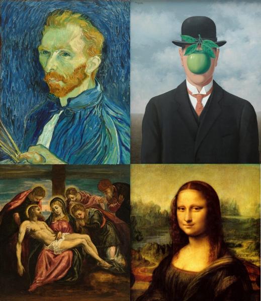 São belas obras de artes puzzle