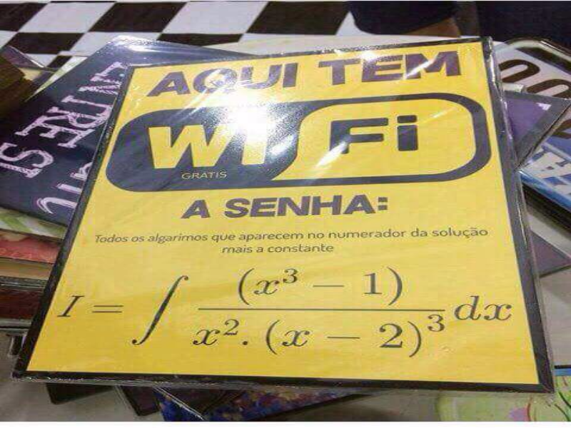 Senha wifi puzzle
