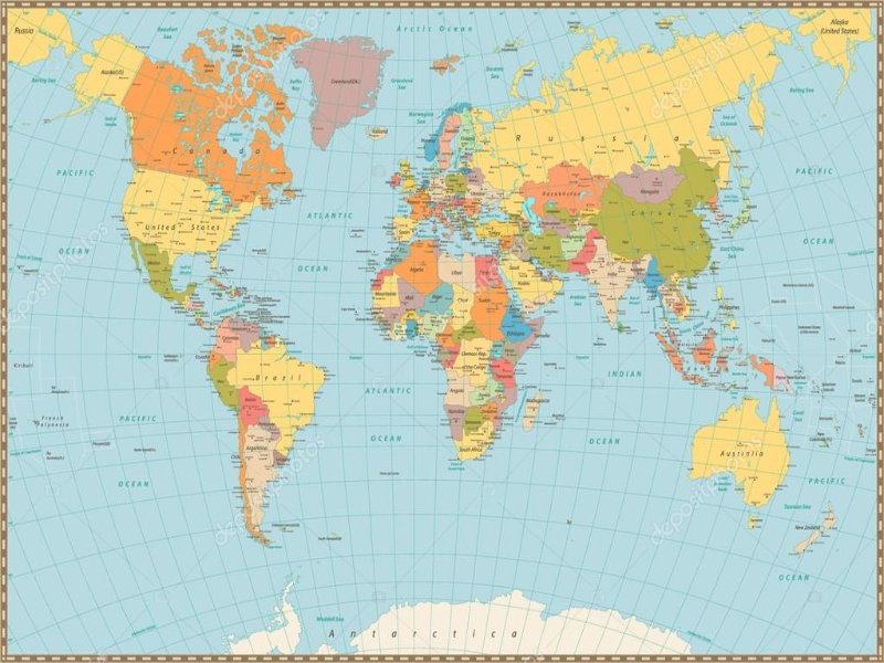 mapa do mundo em puzzle. Os alunos vão montar numa atividade muito divertida. puzzle