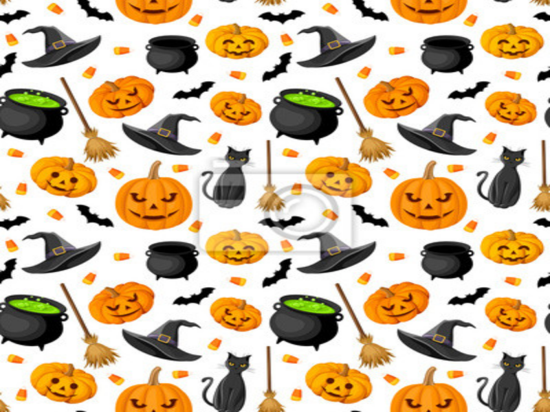 Puzzle de vários elementos do halloween puzzle