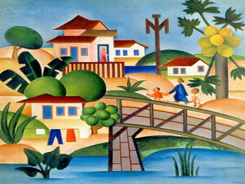 O mamoeiro, de Tarsila do Amaral. puzzle