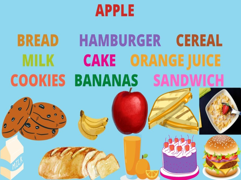 FOOD VOCABULARY puzzle