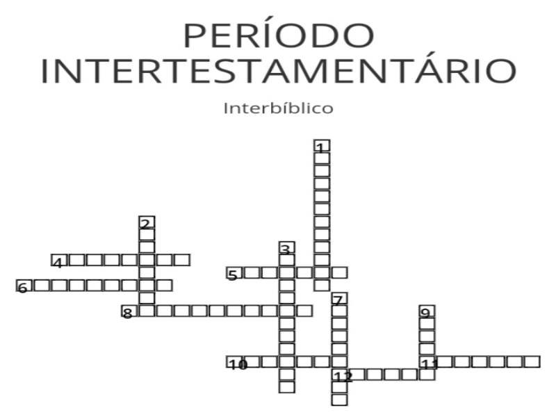 PERÍODO INTERTESTAMENTÁRIO  puzzle