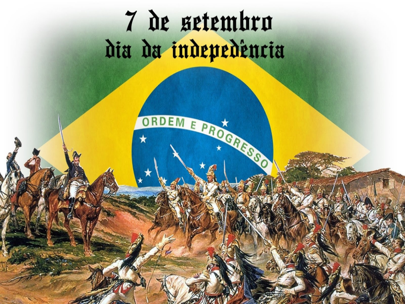 Puzzle de uma foto da independência do Brasil. puzzle